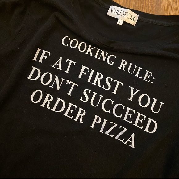 Wildfox “Cooking Rule” Soft Long Sleeve Shirt - Picture 3 of 4